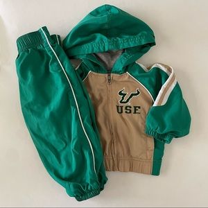 EUC University of South Florida infant two-piece tracksuit